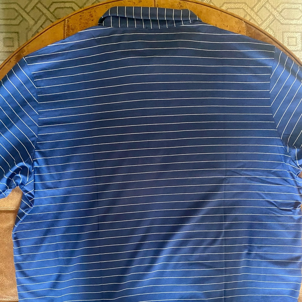 Peter Millar Seaside Striped Pima Cotton Polo NWT - Picture 7 of 11